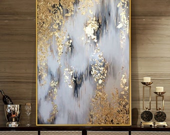 Large Abstract Painting On Canvas: Modern Wall Art for Home Decor #GS1002