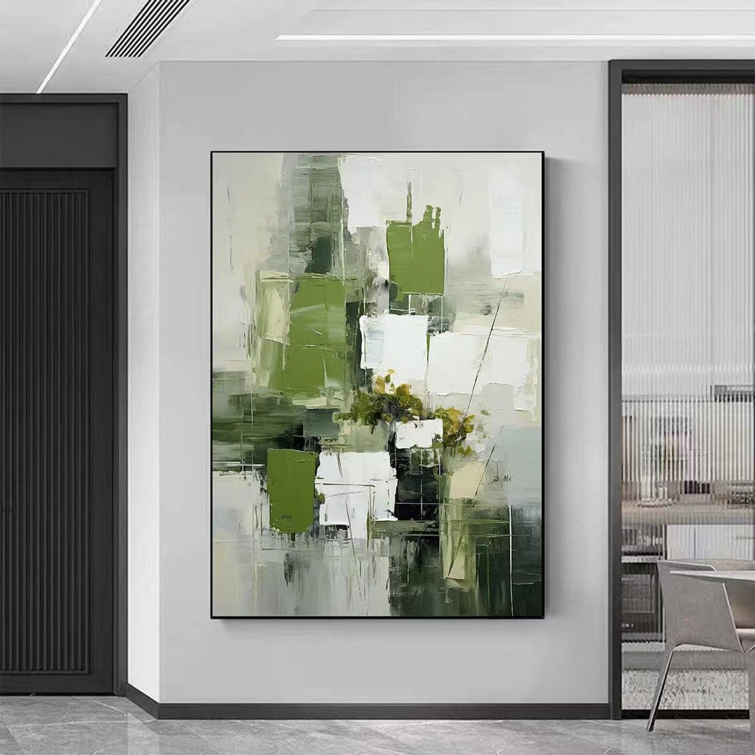 Hand Painted Abstract Oil Painting on Canvas, Modern Wall Art - Etsy