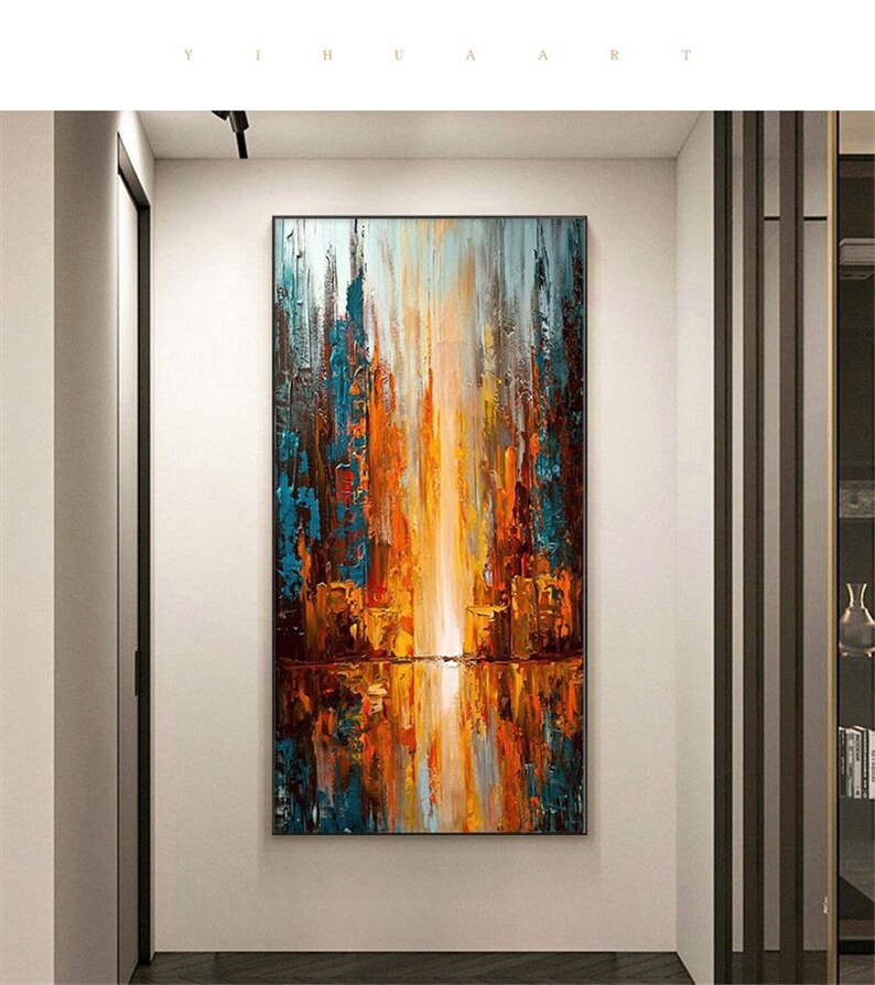 Large Abstract Oil Painting on Canvas: Modern Wall Art - Etsy