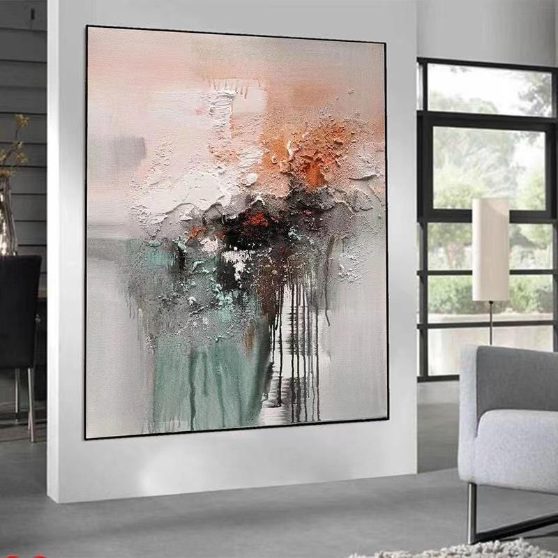 Large Abstract Oil Painting on Canvas: Modern Home Decor Art - Etsy