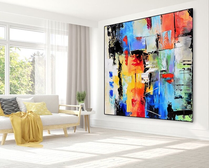 Abstract Oil Painting on Canvas Modern Oil Painting Hand - Etsy