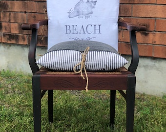 Vintage Made in NC Mahogany Parlor Chair celebrating Carolina Beach.