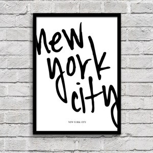 new york city - 8.5 x 11 already framed quote lyric art, wall art, print dorm room decor manhattan brooklyn queens bronx staten island