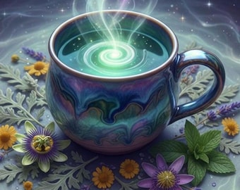 Dreamweaver Herbal Dream Tea | Organic Loose Leaf Mugwort Tea | Dream Recall Bedtime Ritual Tea
