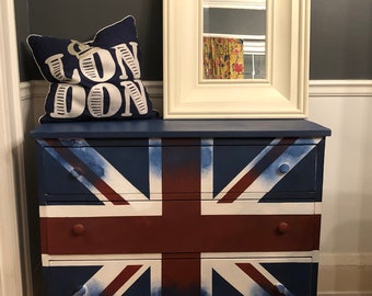 Painted Union Jack Etsy