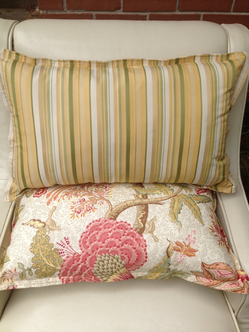 DECORATIVE PILLOWS Overstuffed Lumbar Throw Pillows Etsy