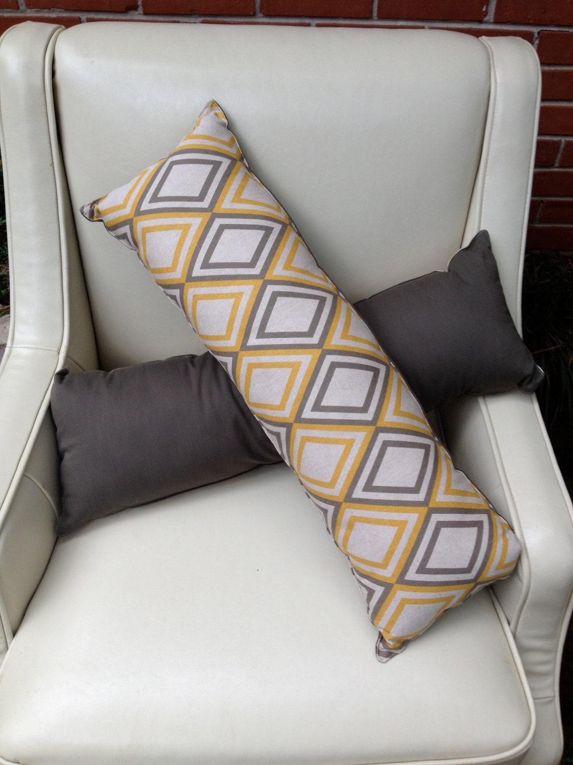 DECORATIVE PILLOWS Overstuffed Lumbar Throw Pillows Etsy