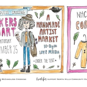 Mapa da mostra de arte do mercado de grandes eventos: aquarelas