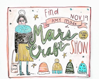 Large Event Market Art Show Map: Watercolors