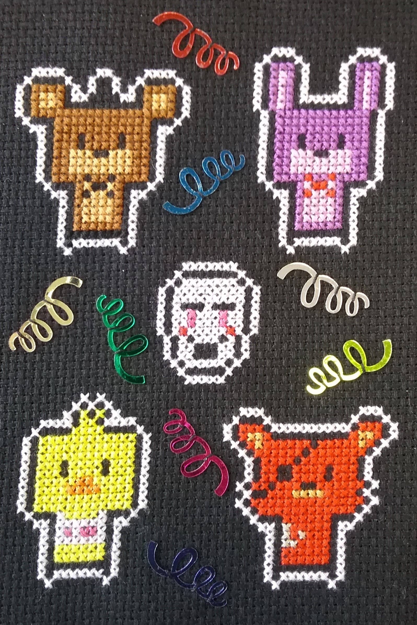 FNAF 1 Animatronics Cute Cross Stitch Pattern PDF Digital -  Finland