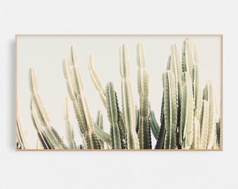 Frame TV Art Abstract "Cactus", Samsung Frame TV Art, Digital Download for Samsung Frame