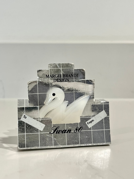 ヴィンテージ デンマーク製 Margit Brandt 白鳥 スワン ブローチ ヴィンテージ デンマーク製 Margit Brandt 白鳥 スワン ブローチ