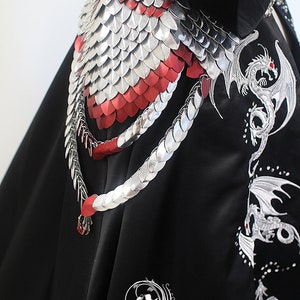 PATTERN How to Make Hooded Cape / Dragon Embroidery / Shoulder ...