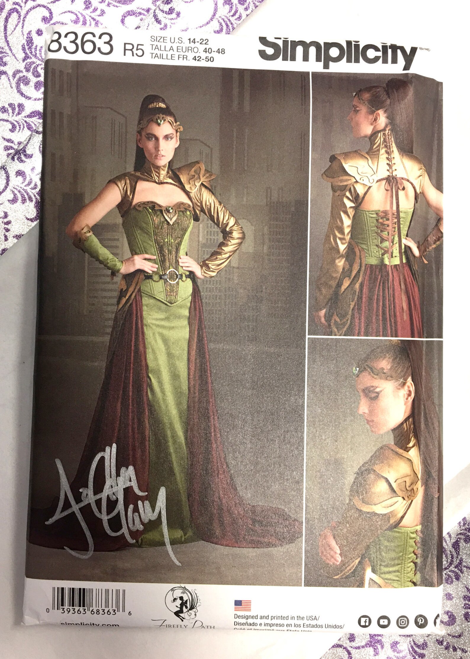 Firefly Path X Simplicity Pattern 8363 Signed Pattern Etsy