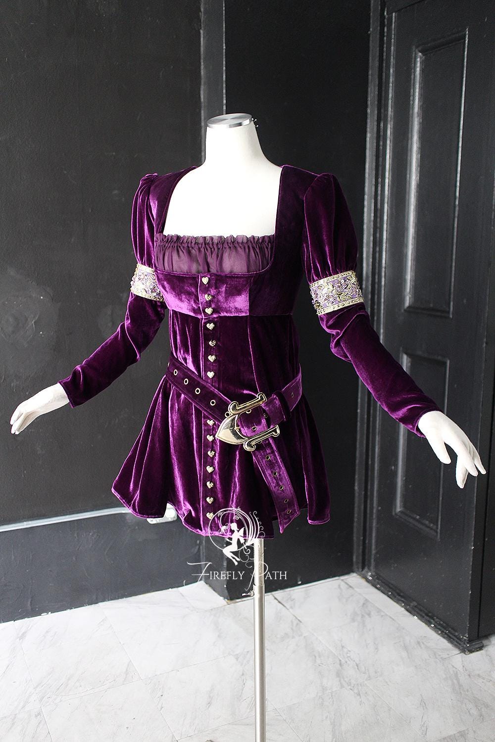 むらさき⭐︎kastane velour bell sleeve dress むらさき⭐︎kastane velour bell sleeve dress むらさき⭐︎kastane