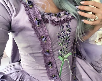 Lavender Embroidery