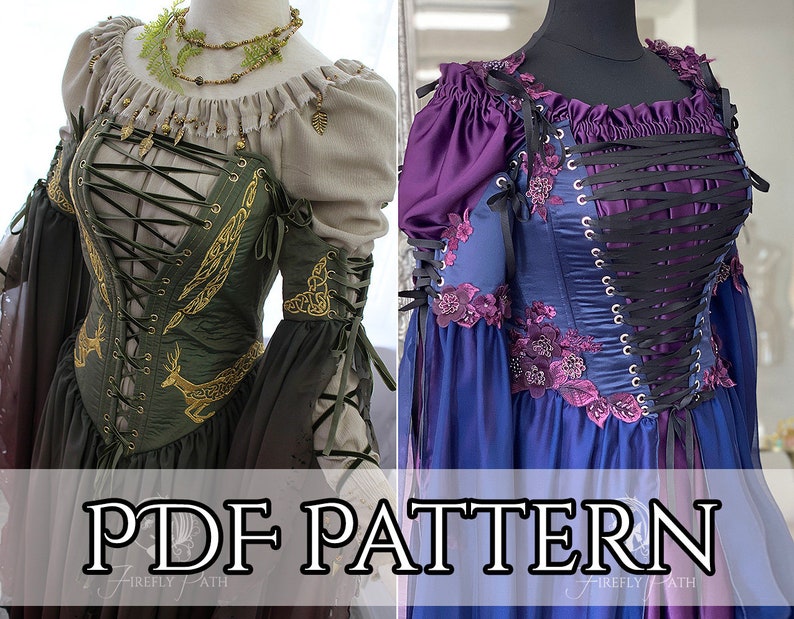 SEWING PATTERN how to make Sorceress Gown PDF image 1