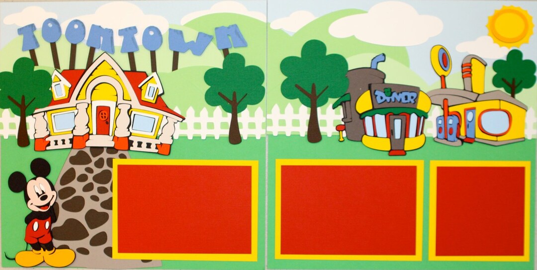 Toontown Layout Disneyland Toontown Pre-made Layout - Etsy