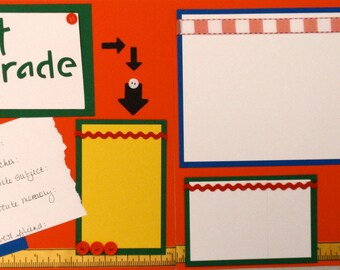 1st Grade Premade 12x12 Layout