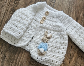 Baby bunny cardigan