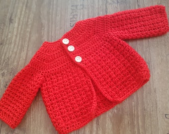 Handmade baby cardigan