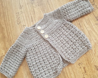 Handmade baby cardigan