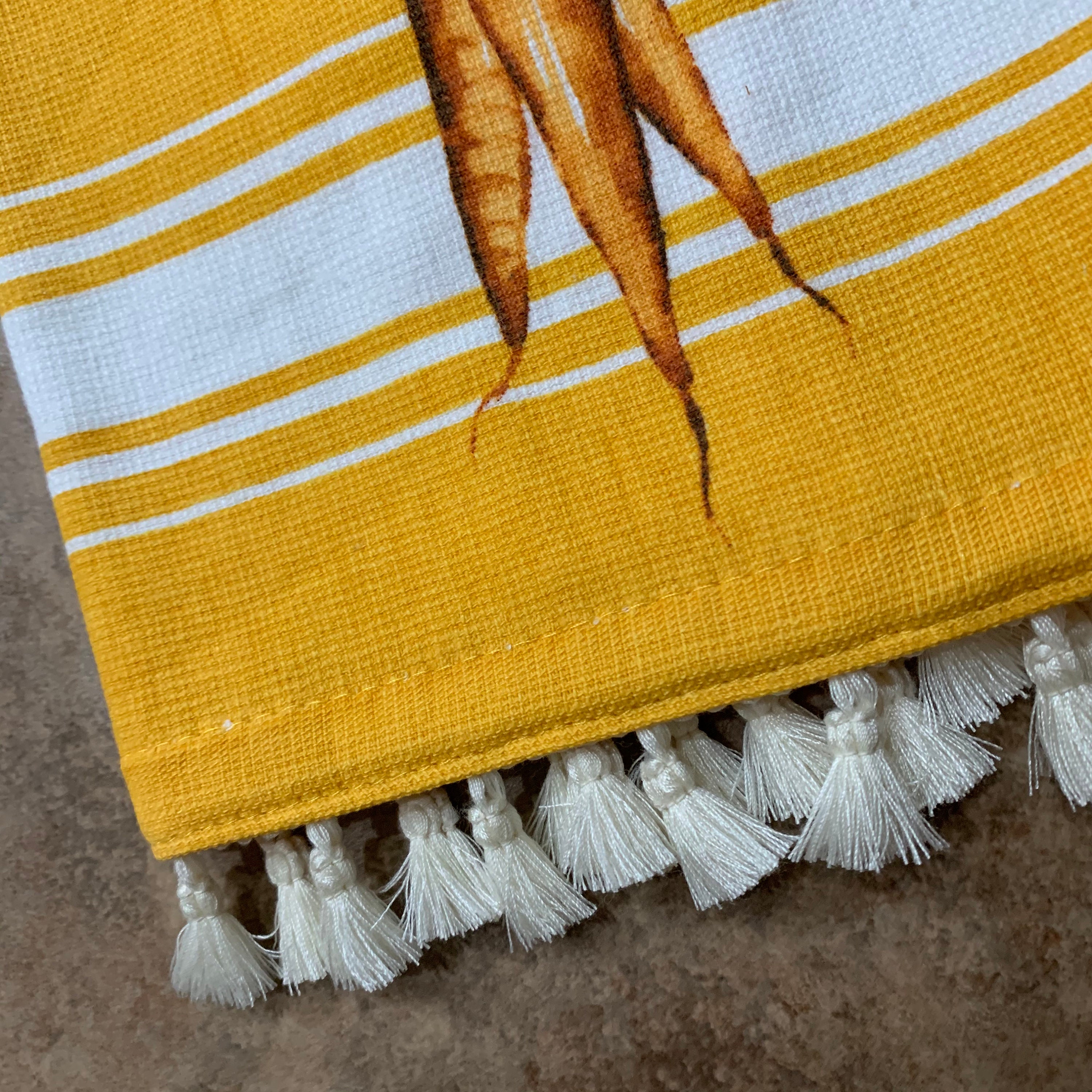 Yellow & Gold Hand Towels/Kitchen Hand Towels/Terry Cloth Etsy
