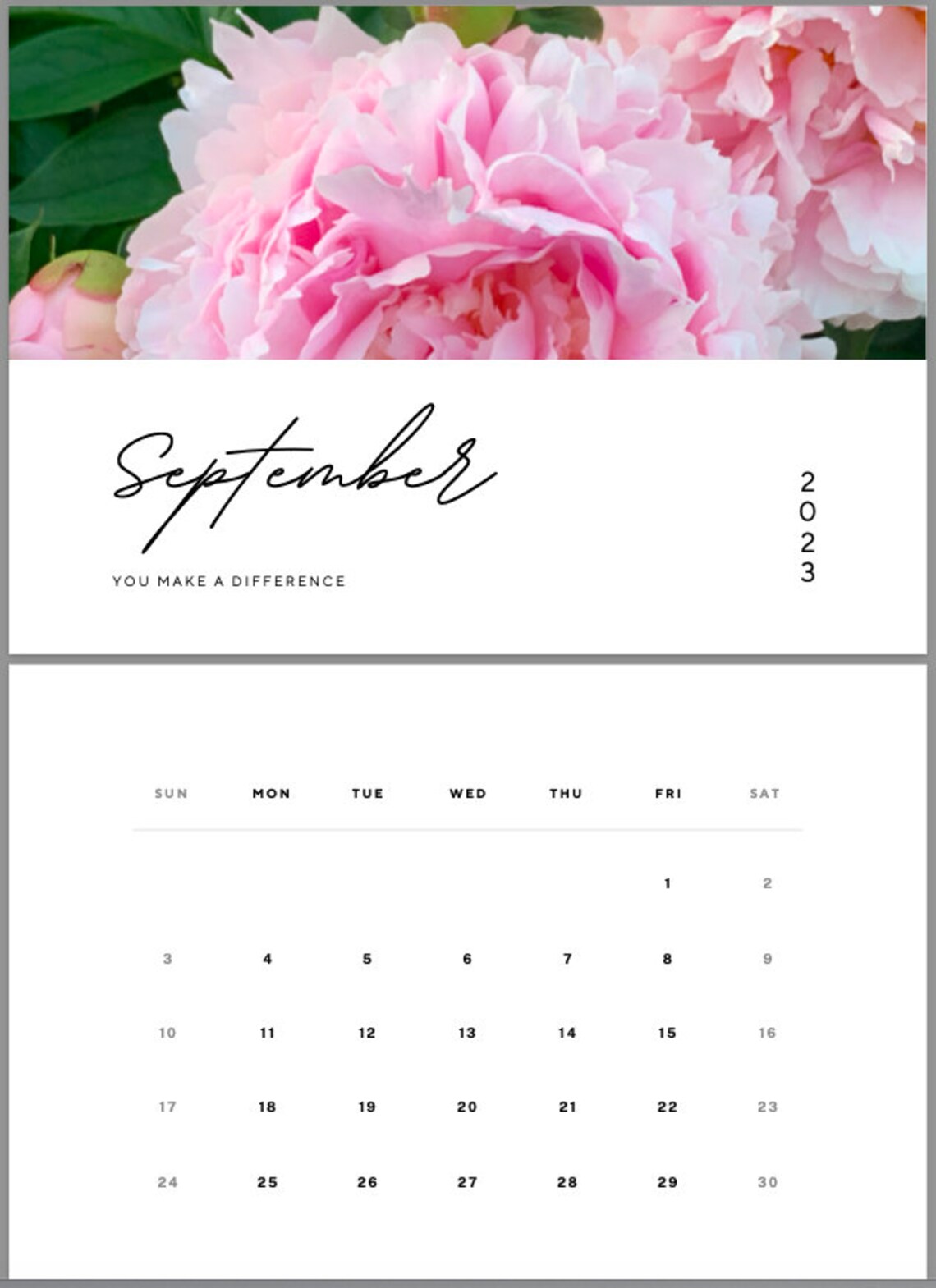 2023-wall-calendar-printable-2023-peony-calendar-christmas-etsy-uk