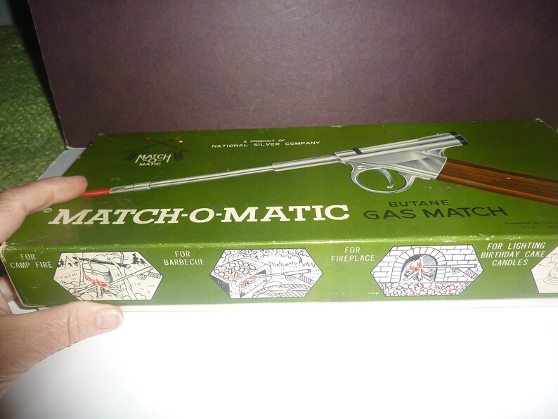 Vintage Matchomatic Butane Gas Match Etsy