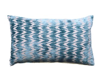 Blauwe fluwelen golven