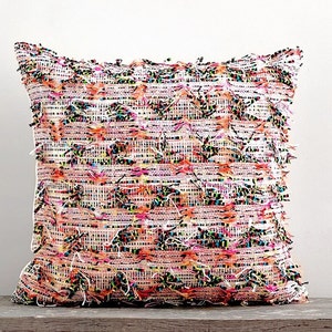 Woven Tasseled Pillow image 1