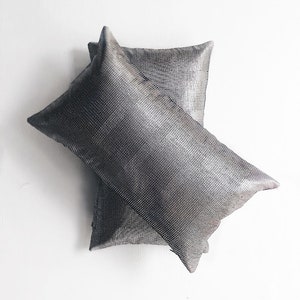 Silver Shiny Pillow