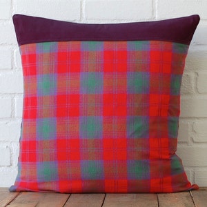 Red Flannel Plaid & Navy Corduroy