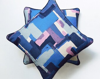 Marine penseelstreken kussen