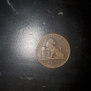 1860 Leopold I Centimes , Coins, Coins with animals, shilling, Foreign Coins, World Coins, , Currency, lucky coins, bimetallic