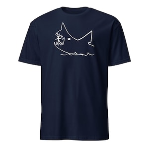 Jaws Shirt Quint Shark Chalkboard Shirt - Jaws chalkboard shirt -  Orca Great White Amity Chalk Drawing Gift Tee