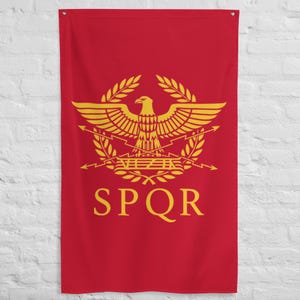 Large Roman Empire Banner, Roman Empire Flag, SPQR Banner. SPQR Flag, Cesar Flag