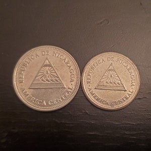 2x Monedas de Nicaragua, Monedas con animales, Monedas extranjeras, Monedas del mundo, Colección de monedas, Divisas, Colección de monedas del mundo, Dinero, Fabricación de joyas
