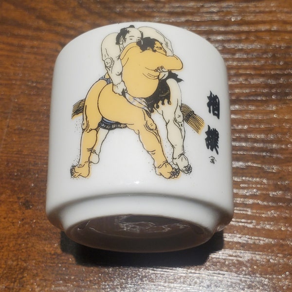 Sumo Wrestler Japanese Sake Cup