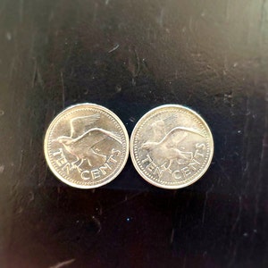 2x Monedas de Barbados Monedas Extranjeras de Animales, Monedas del Mundo, Colección de Monedas, Moneda, Colección de Monedas del Mundo, Dinero