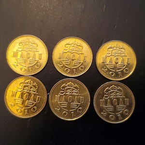 6x Magau Avos Coins, Bimetallic coin Foreign Coins, World Coins, Coin Collection, Currency, World Coin Collection, Money