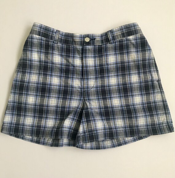 Vintage 90s Gap High Waisted Shorts; Blue and Whi… - image 2