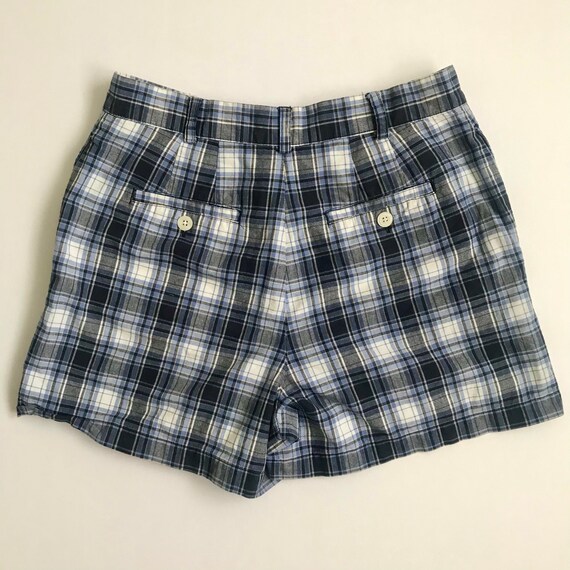 Vintage 90s Gap High Waisted Shorts; Blue and Whi… - image 3