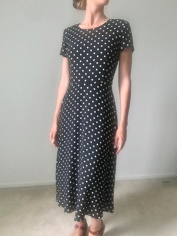 90s polka dot dress