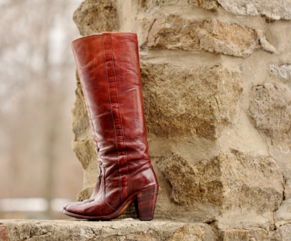 women's vintage frye cowboy boots