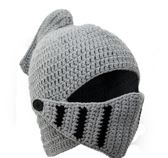 knight helmet wooly hat