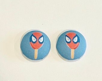 Spider-Man ice cream earrings