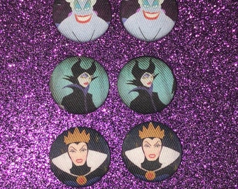 Evil Queen Villain Earrings - Stainless Steel Fairytale Fandom Jewelry For Movie Lovers