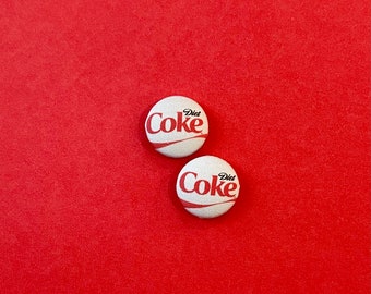 Diet Coke earrings