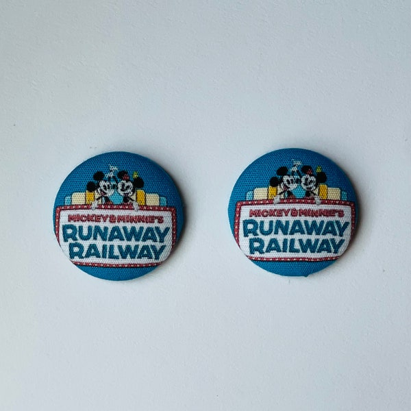 mickey & minnies runway railway earrings